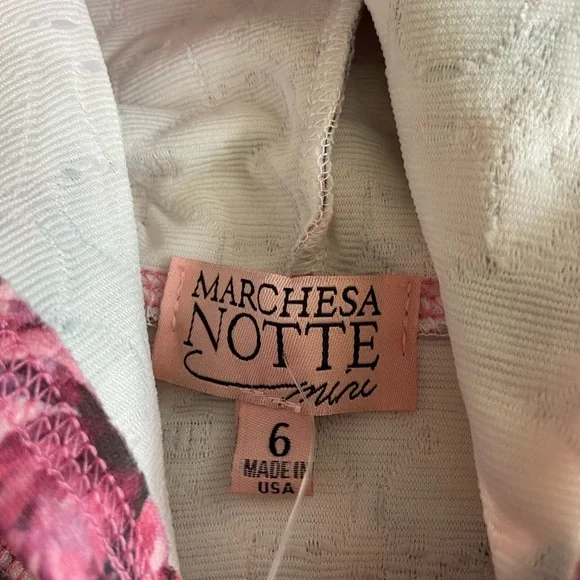 NWT Marchesa Notte mini Alison Rose Quilted Floral Hoodie 6Y - Picture 5 of 11